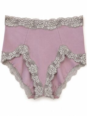 La Perla Supreme Vintage Deadstock High Cut Panties Mauve Taupe Italy Small NWT